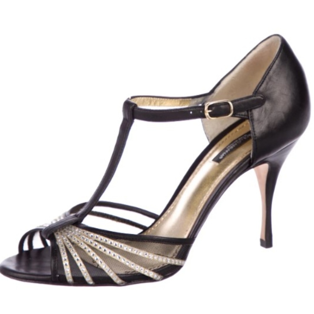 DOLCE & GABBANA Leather Embellished Pumps Sz: 8.5